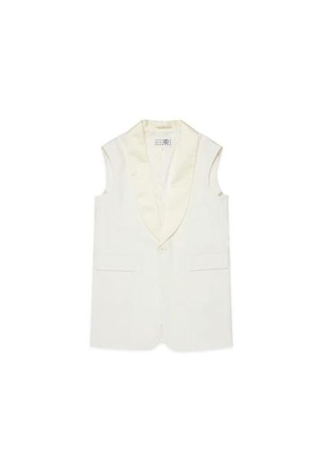 Gilet con logo MM6 KIDS MAISON MARGIELA | M60933 MM07GM6103